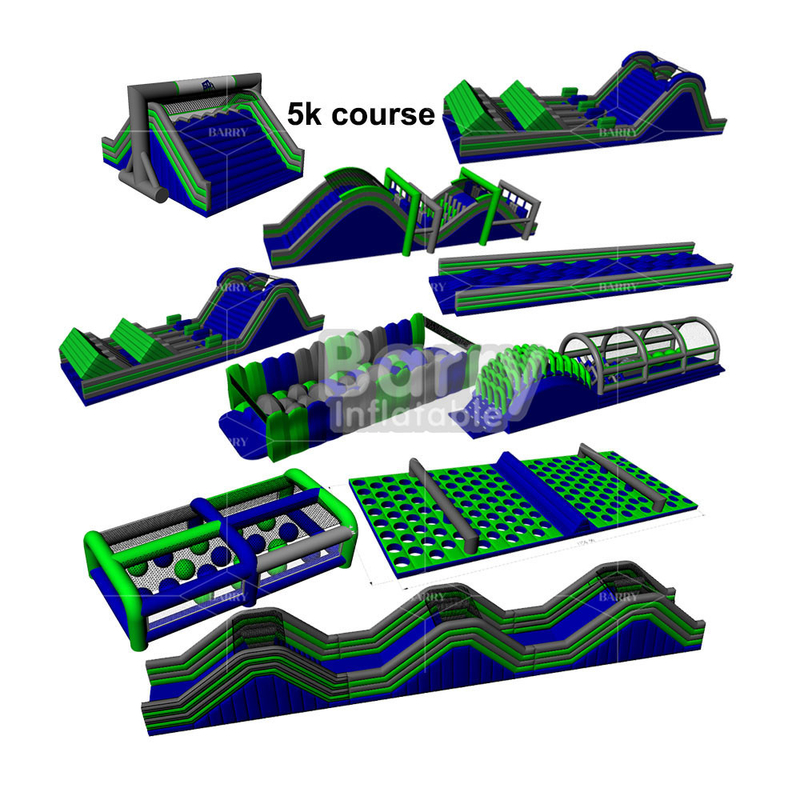 Usa Case Giant Outdoor Game 5km Bounce House Insane Inflatable 5k Race Extreme 5k Inflatable Run For Commercial Event