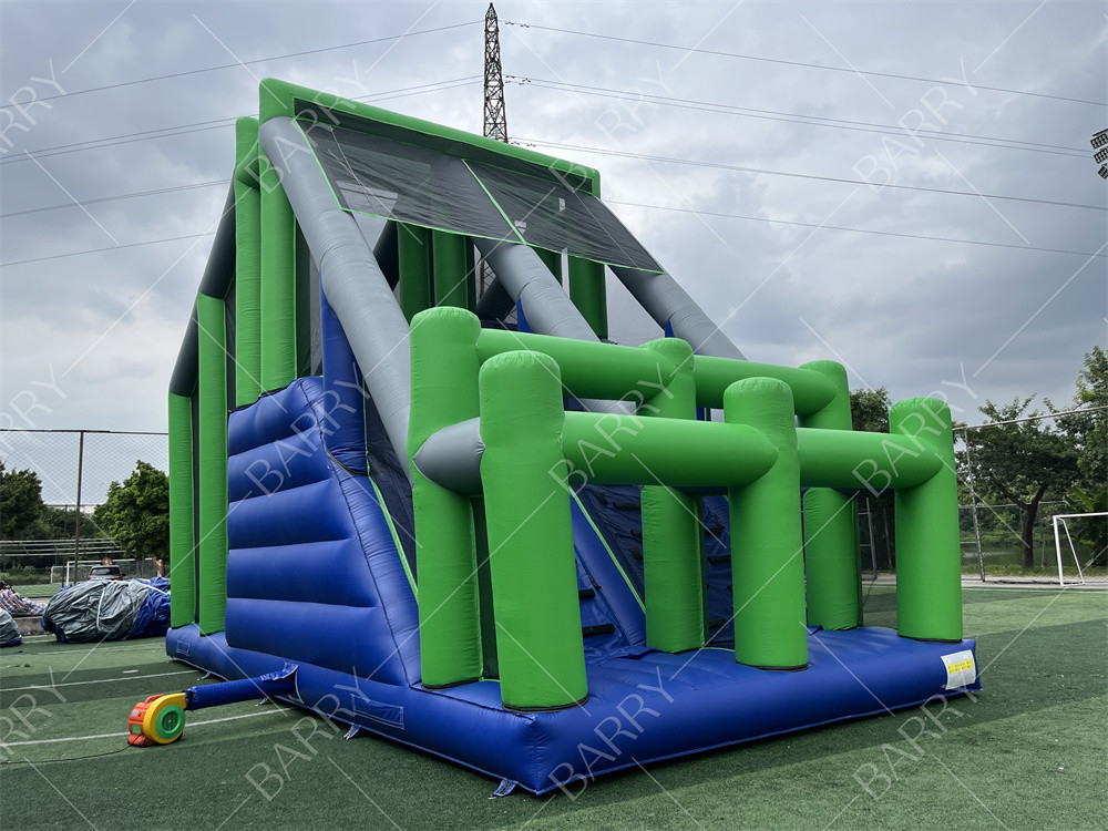Sport Game Crazy Jumping Pillow Jump Tower Freefall Inflatable Jump Air Bag With Platform For Inflatable 5K Obstacle