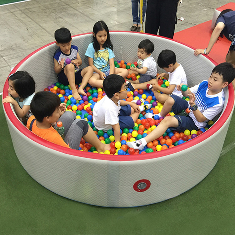 Portable Drop Stitch Blue Water Pool Rectangle 2x2m Custom Size Foldable Swimming Pool Fabric Pvc Drop Stitch