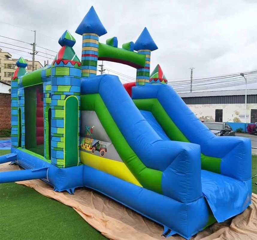 Fast Shipping Inflatable Bouncer PVC Material Combo Bounce House With Slide And Basketball Hoop