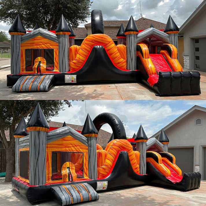 Customized Obstacle Course Bounce House Combo For Kids Indoor Outdoor Amusement