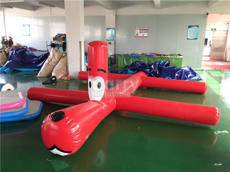 Red Inflatable Water Toys For Swimming Pools , More Than 3 Years Life Span