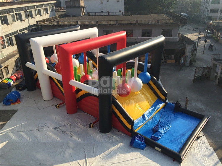 OEM Giant Inflatable Obstacle Course , Wrecking Ball Game For Event