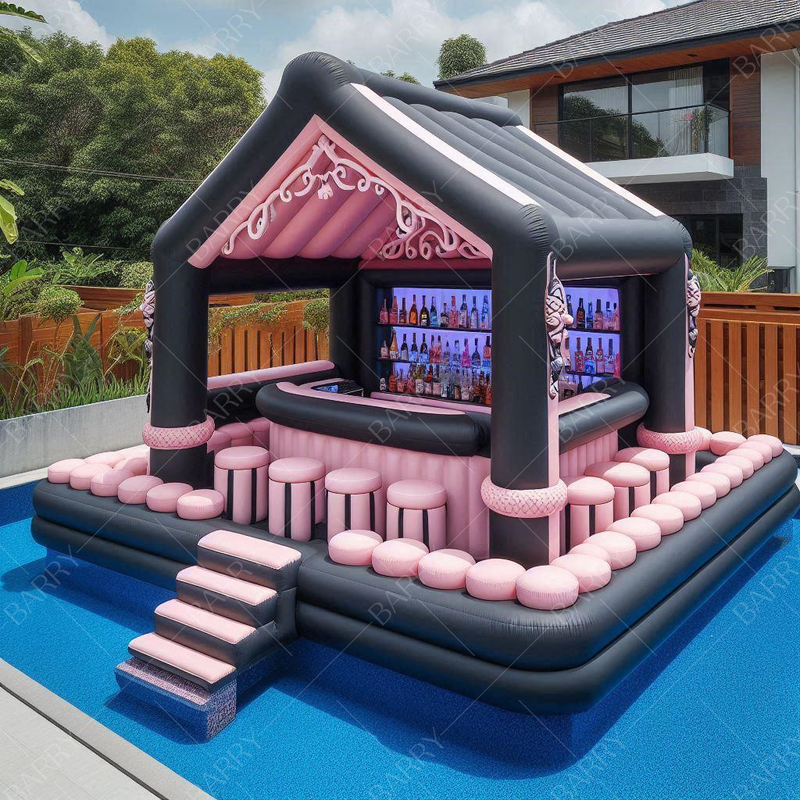 Backyard Ultimate Party Spot Pool Inflatable Bar For Private Parties Inflatable Pool Bar For Backyard