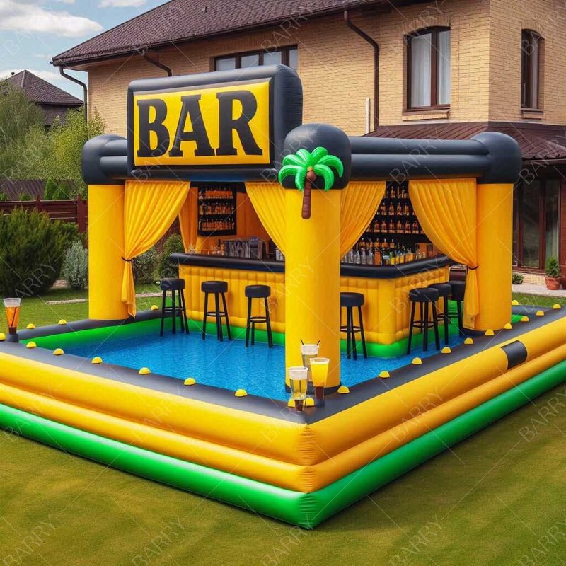 New Design Awesome Inflatable Pool Bar Inflatable Pub House Tent Inflatable Pool Bar Floating Inflatable Pool Pub Bar