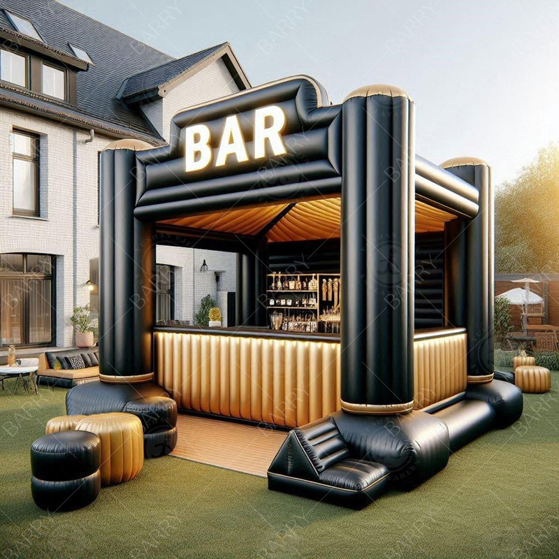 Large Superior Design Inflatable New Bar Leisure Platform Party Bar Inflatable 2024 New Design Water Swimming Pool Pub