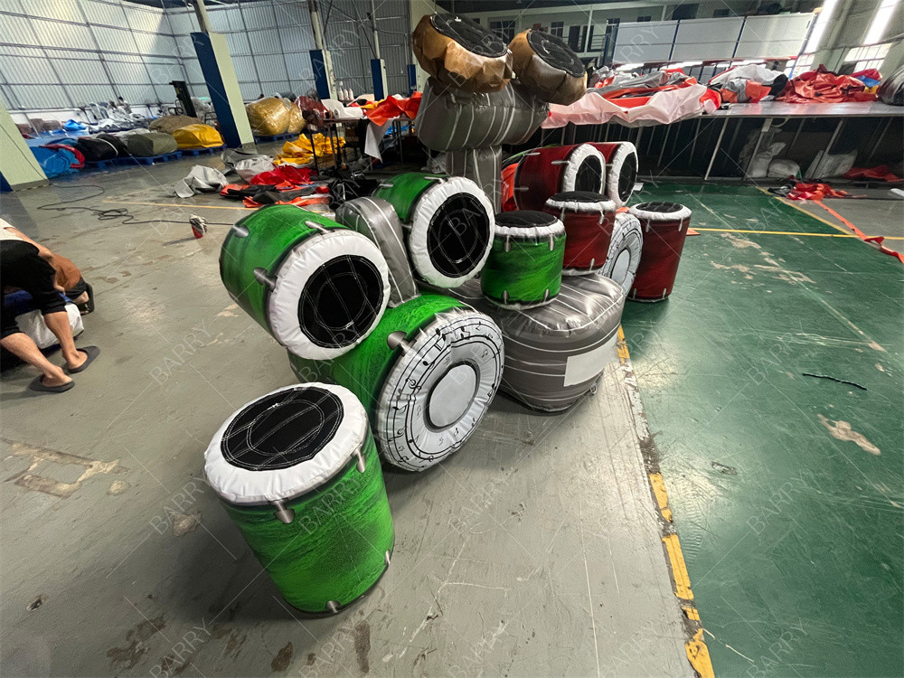 Musical Super Fun Battle Light Beats Inflatable Drum Set With IPS Interactive Inflatable Drums Game Inflatable IPS Drum Kits