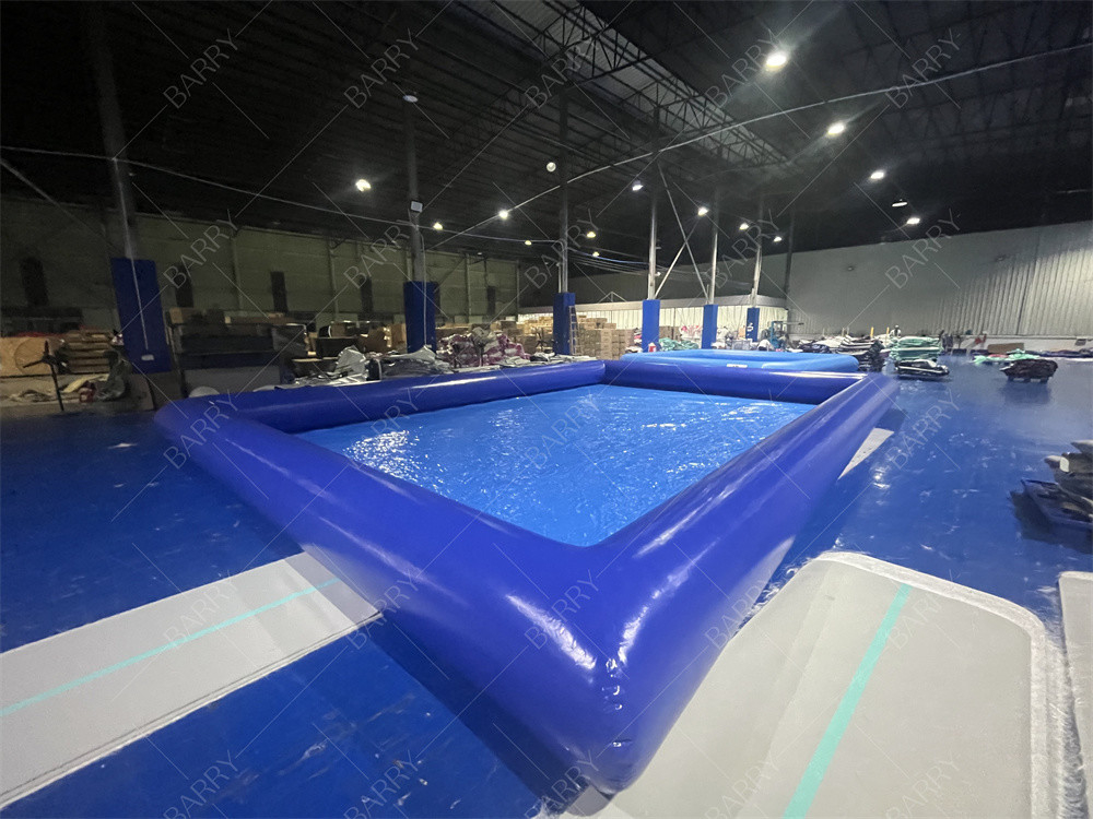 Small Blue Portable Water Pool For Kids Made Of Durable PVC Tarpaulin Perfect For Summer Fun And Water Games