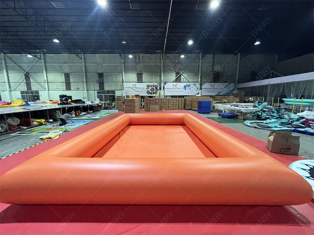 Commercial Backyard Large Airtight Water Pool Swim Pool Orange For Water Game Summer
