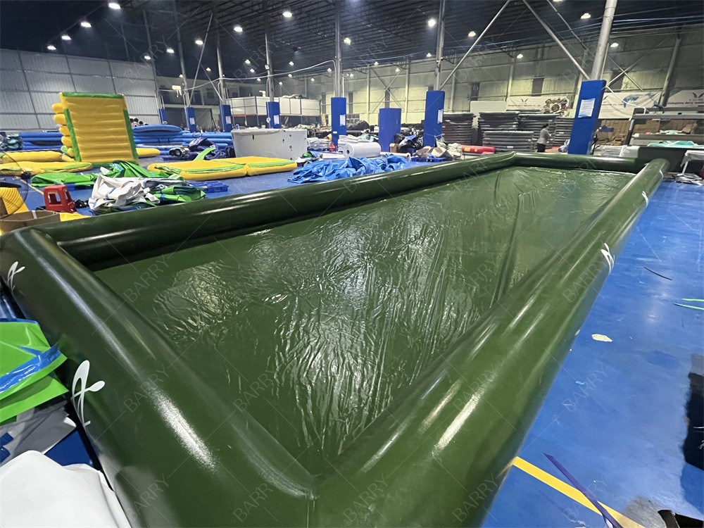 Family Use Foldable Park Water Ball Game Green Inflatable Water Pool For Paddle Boat