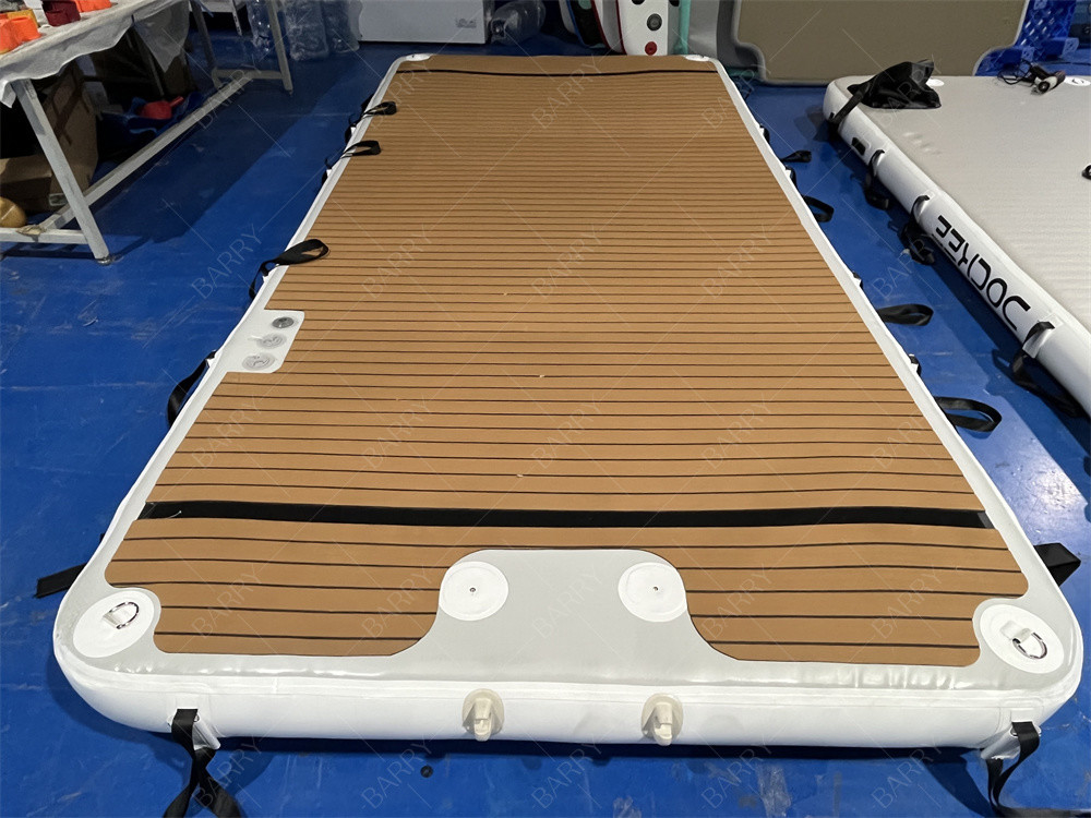 Drop Stitching Pvc Swimming Water Pontoon Inflatable Floating Dock Platform For Jet Ski Yacht Island