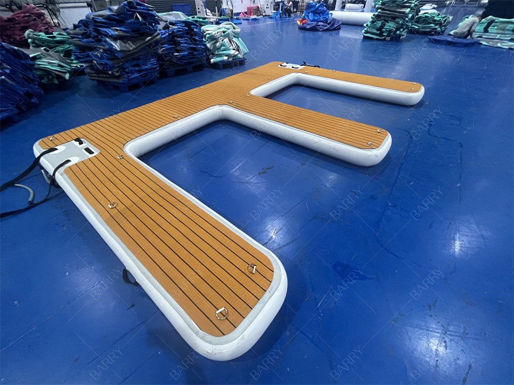 High Quality Customization Inflatable Dock Deck E Shape Floating Platform Air Pontoon Inflatable Dock