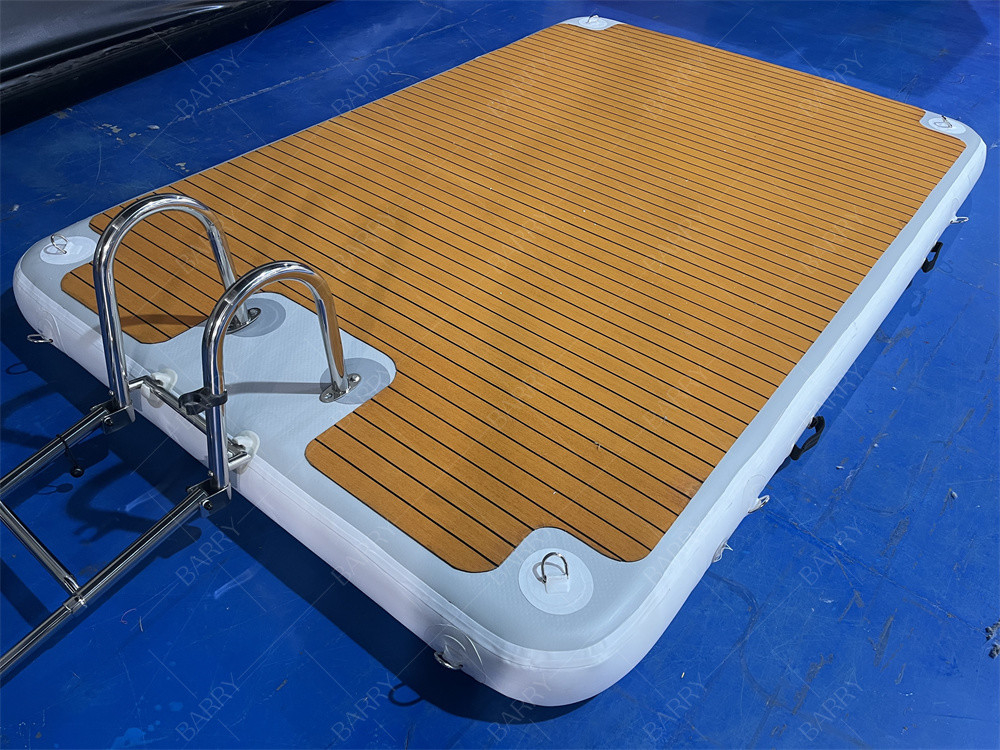 Stainless Steel Stairs 3x2x0.2m Inflatable Jet Ski Dock Pontoon For Boat Parking