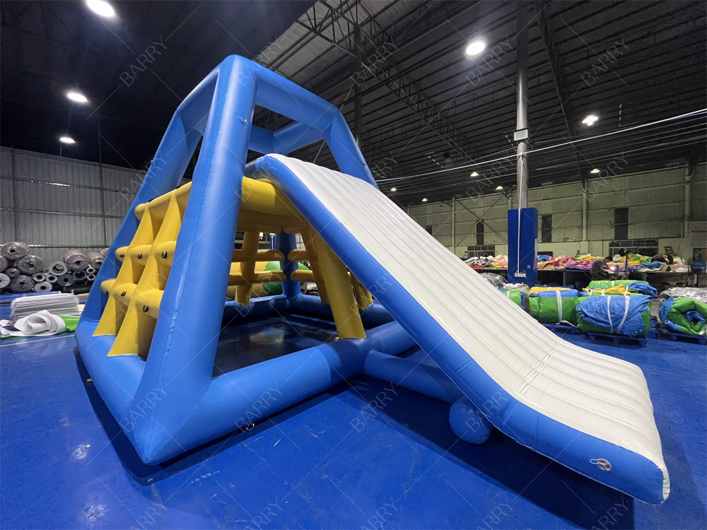 New Design Water Park Inflatable Climbing Tower Floating Water Slide For Aqua Park Inflatable Water Games For Kids And Adults