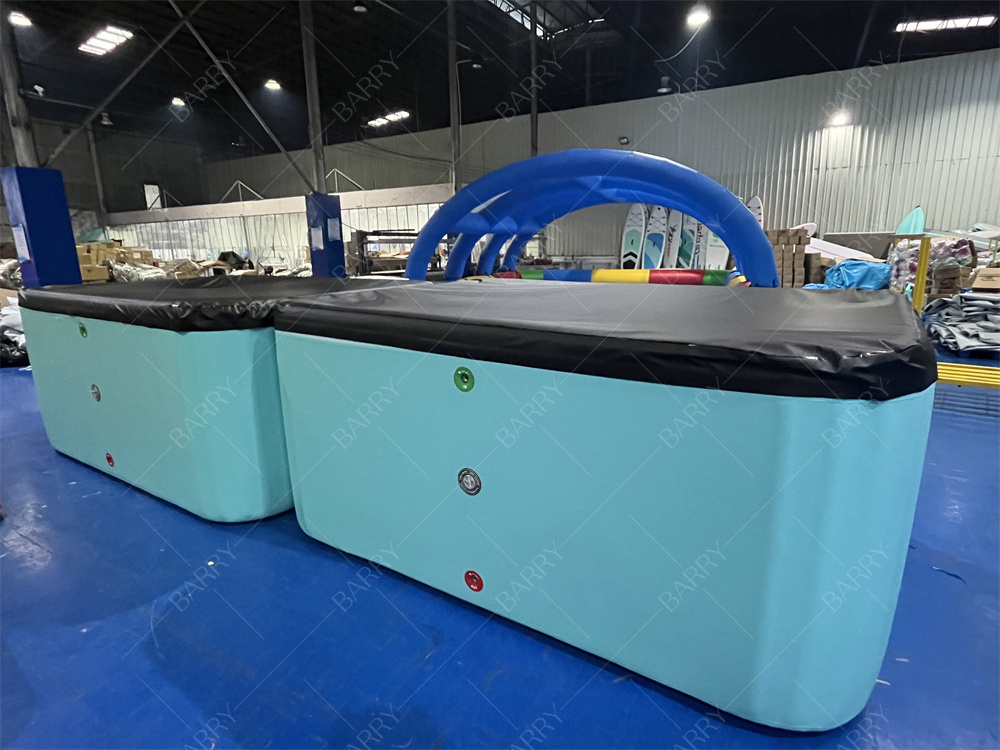Commercial Custom Color Pvc Dwf Kids Pool With Cover Inflatable Pool Drop Stitch Fabric Swimming Water Pool