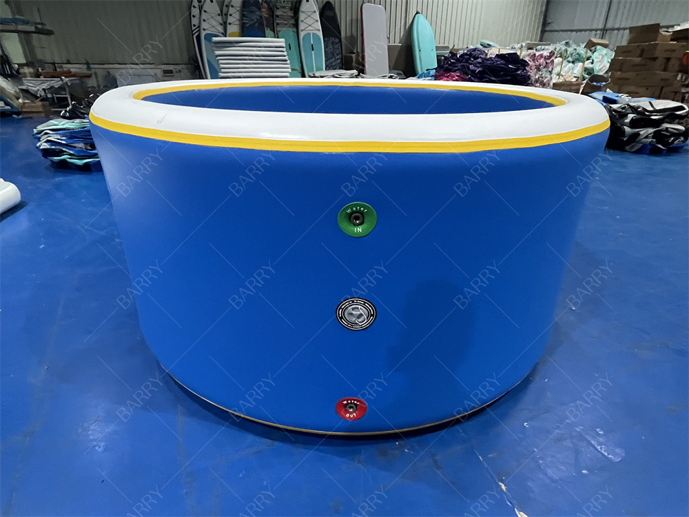 Customized Heavy-Duty Outdoor Dwf Drop Stitch Family Round Pool Inflatable Ice Bath Summer Essential Backyard Pool