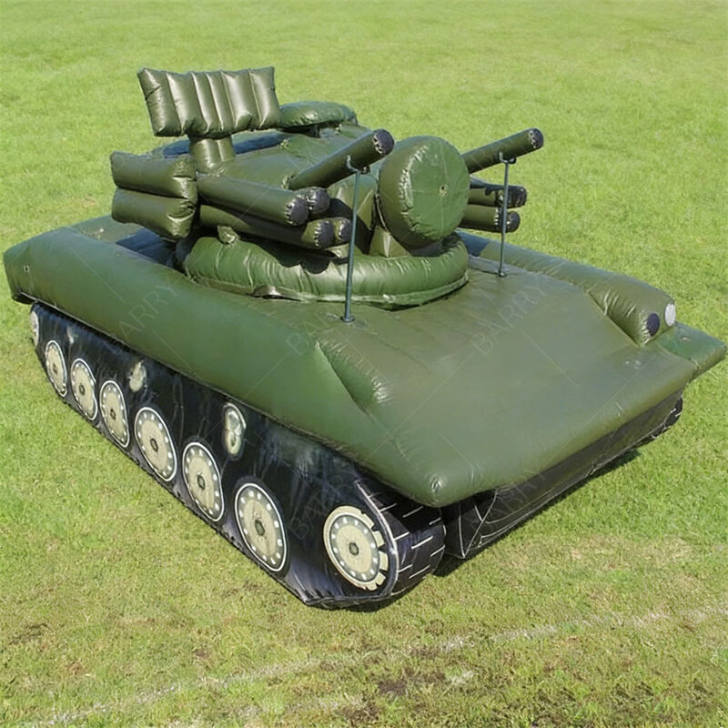 8.8m Inflatable Military Tank Model Outdoor Event Decor Tactical Decoy Light Tank
