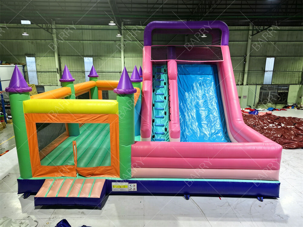 Colorful Princess Castle Inflatable Bounce House with Slide – Commercial-Grade Kids’ Party Jumper