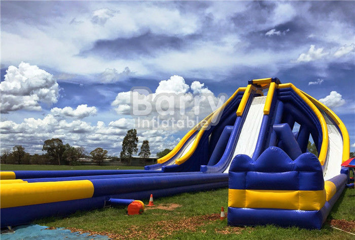 Giant Inflatable Water  , Long Inflatable Trippo Water Slide For Kids And Adults