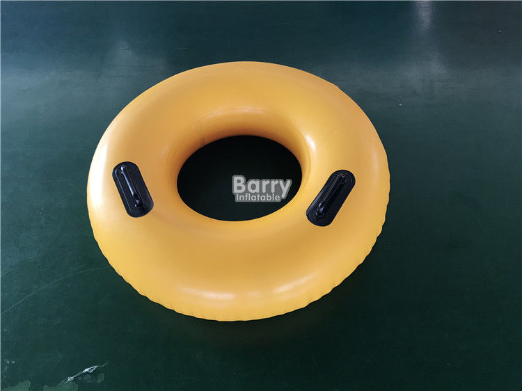 PVC Inflatable Swim Ring With Handles , Water Float Donut Swim Ring For Pool
