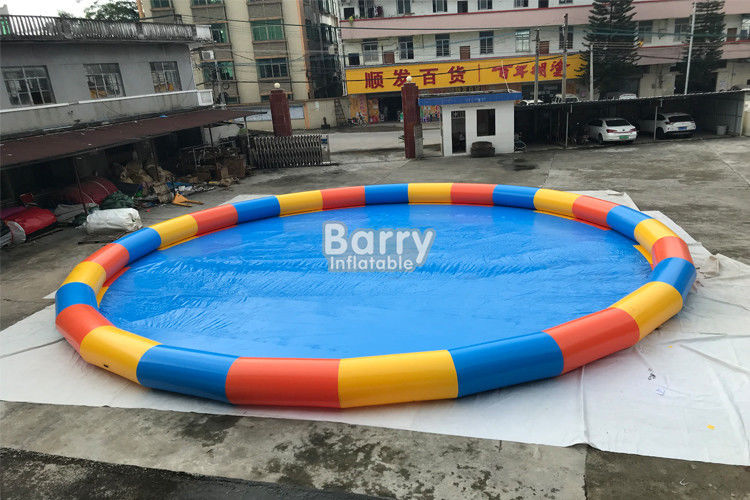 China Factory Circle 15m Diameter Inflatable Swimming Pool For Water Ball Game With 0.6mm PVC