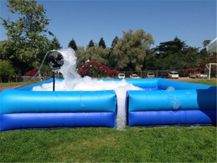 Square Portable Water Pool  , Outdoor Fun Party Dance Game Inflatable Soap Foam Pit Pool