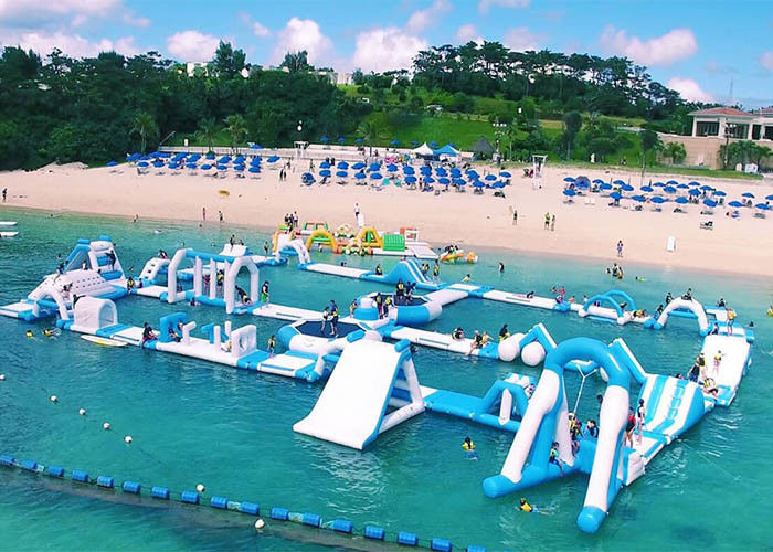 Customized Floating Indoor Water Park Safety Sporting Capacity 145 People