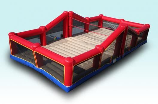 Exciting Indoor Inflatable Sports Games Bouncy Volleyball Court With CE