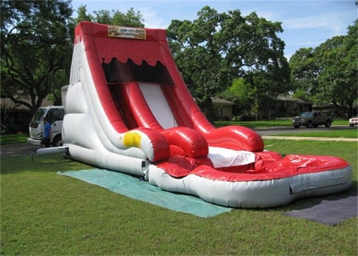 Charming Colorful Fire Resistant Inflatable Water Slip and Slide With Pool