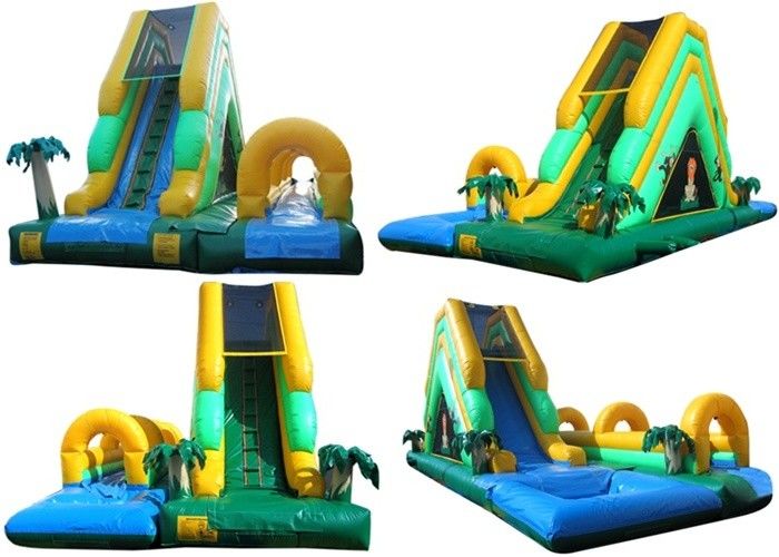 Environmental Outdoor Inflatable Water Slides With Durable PVC Tarpaulin