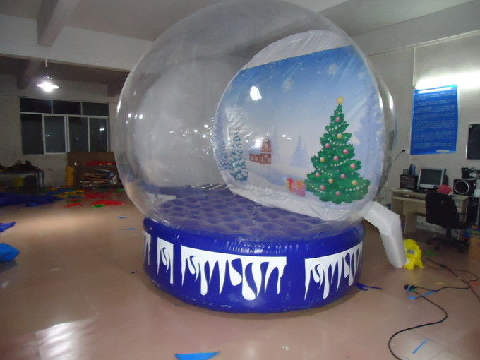 Transparent Inflatable Advertising Products Christmas Snow Globe