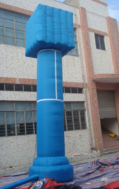 Red / Blue Outdoor Celebration PVC Inflatable Advertising Column for Event