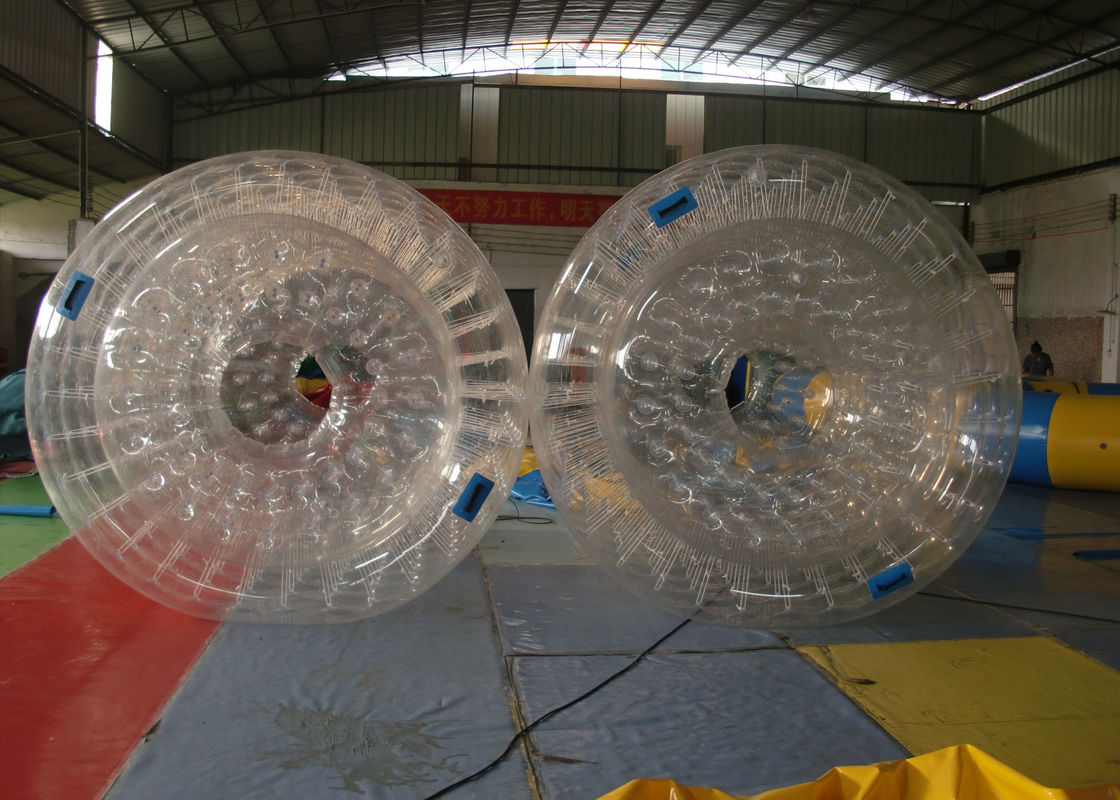 Waterproof Plato PVC Inflatable Water Toys , Inflatable Water Roller