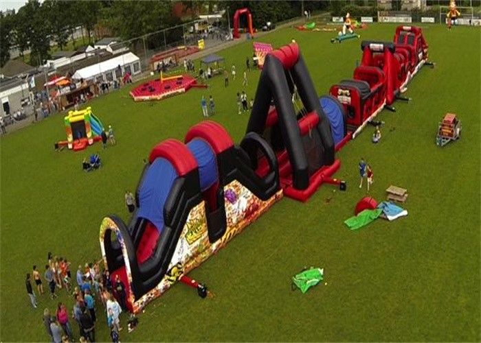 Outdoor Inflatable Obstacle Course , Full Challenge Adult Outdoor Obstacle Course