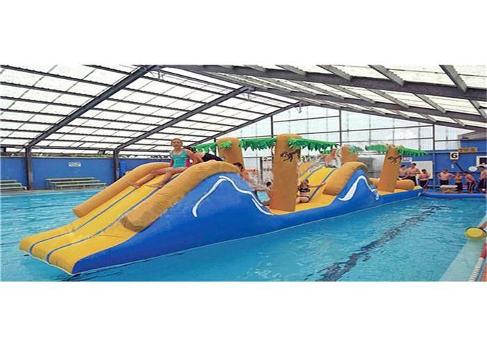 Waterproof Commercial Kids Inflatable Floating Obstacle Course Bouncer