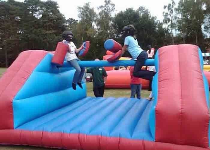 Exciting Inflatable Gladiator Game / Waterproof Blow Up Gladiator Arena