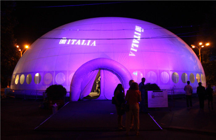 Giant Lighting Inflatable Tent , Inflatable Dome Tent Price