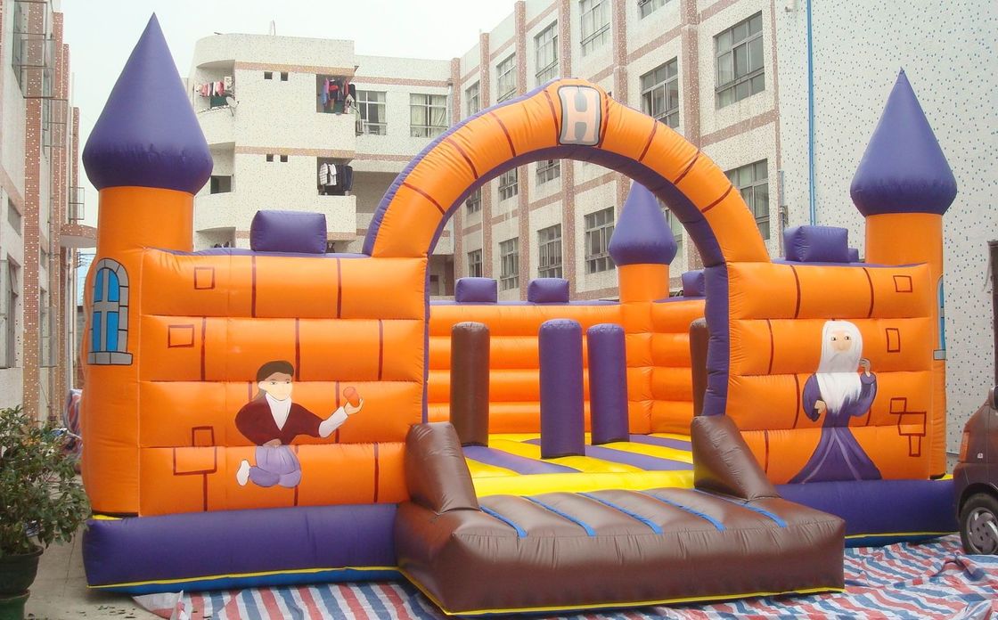 Commercial Amazing Inflatable Bouncy Castle , Inflatable Amusement Park