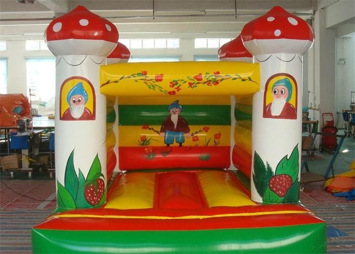 Mushroom Inflatable Bouncer , Colorful Inflatable Amusement Equipment