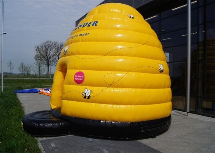Multifunction Inflatable Bouncer , Yellow Inflatable Bouncers For