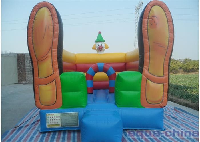 Clown Inflatable Bouncer , Loving Bouncer Shoes With Mini Size