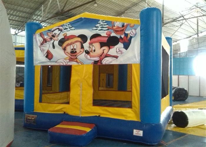 Interesting PVC Tarpaulin Mickey Mouse Inflatable Bouncer Rental For Kids