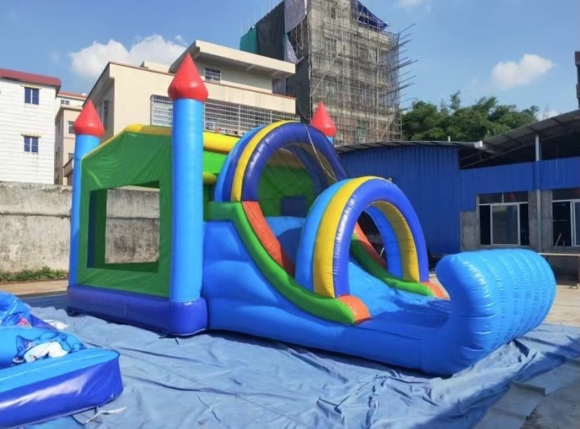 Plato 1000D Inflatable Combo Slide Bouncy Castle Jumper Park