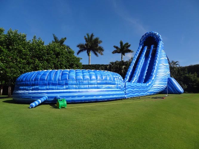 Large Cyclone 32ft Tall Massive Inflatable Water Slides For Big