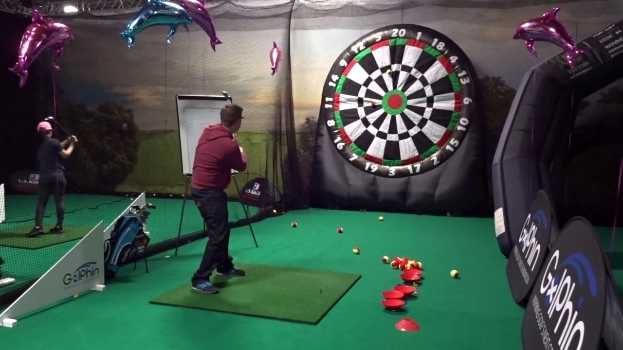 Kids And Adults Giant Inflatable Golf Dart Boards With Balls For Parks