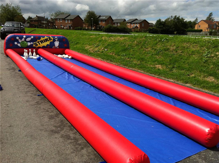 inflatable human bowling set