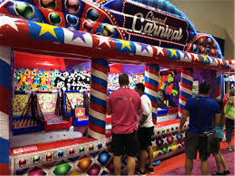 Commercial 3 In 1 Carnival Inflatable Sports Games For Kids And Adult