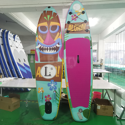 Pink Red Color Yoga Big Inflatable Sup Board Water Play Equipments PaddleBoard