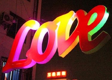 Marriage Proposal Inflatable LED Lighting Oxford Cloth Loving Heart