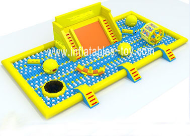 Latest Inflatable Amusement Park With Plastic Ball , Inflatable Toys Park For Kids
